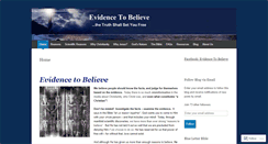 Desktop Screenshot of evidencetobelieve.net